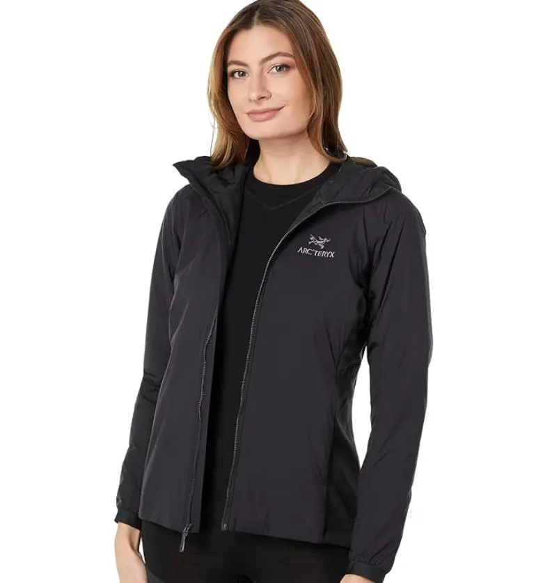 码全！Arc'teryx 始祖鸟 Atom 女式黑色冲锋衣