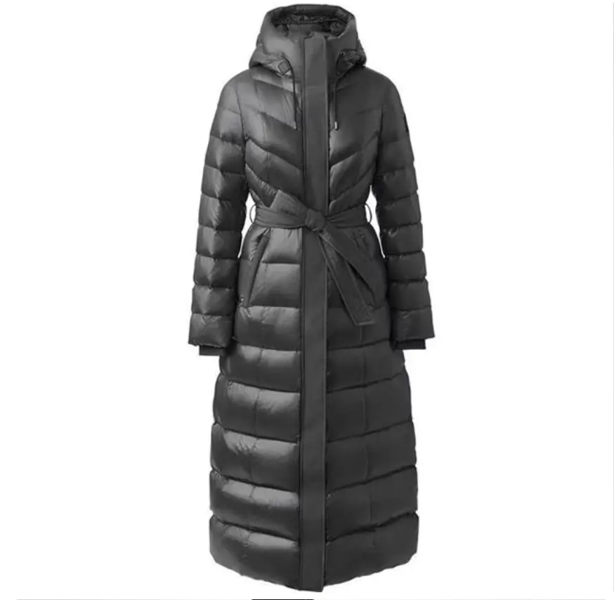 汤唯、何超莲同款！Mackage Calina 炭黑超长羽绒服