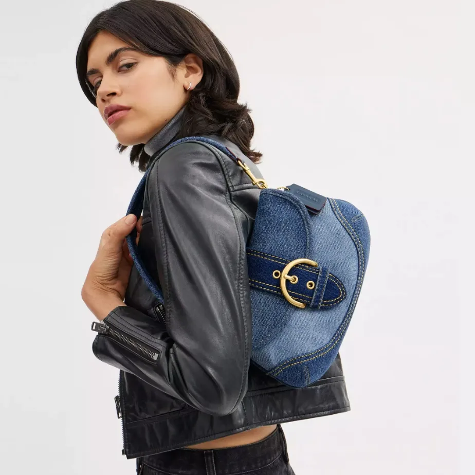Coach 美国官网：Denim 新系列上线 Soho 豌豆包$395