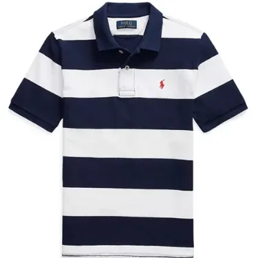之前$38.5！Polo Ralph Lauren 拉夫劳伦8-20大童款条纹POLO短袖