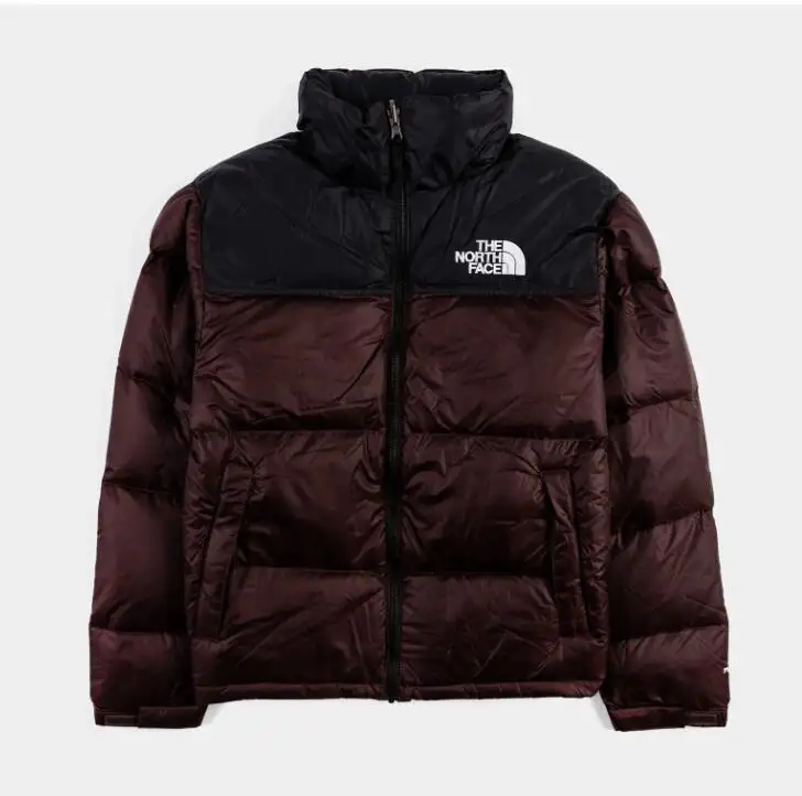 反季节促销！THE NORTH FACE 北面 棕色拼接男士羽绒服