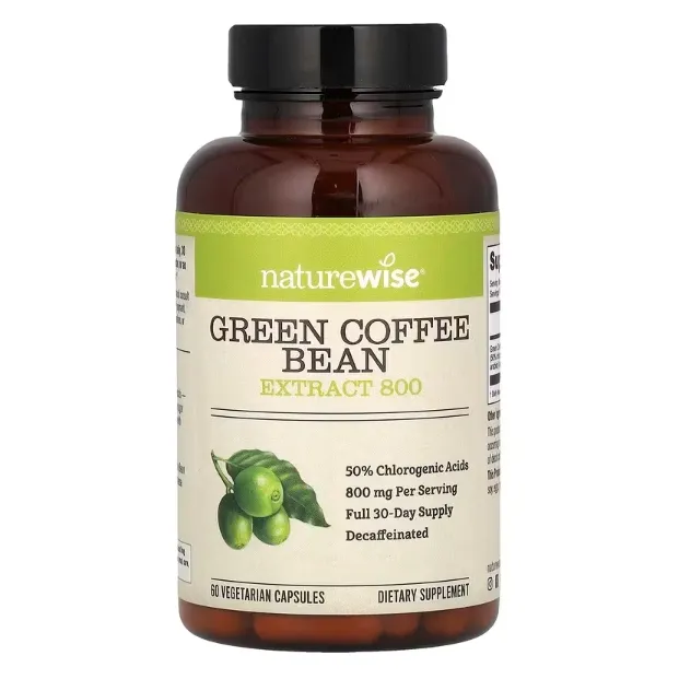 补货！NatureWise, 生咖啡豆提取物，800 毫克，60 粒素食胶囊