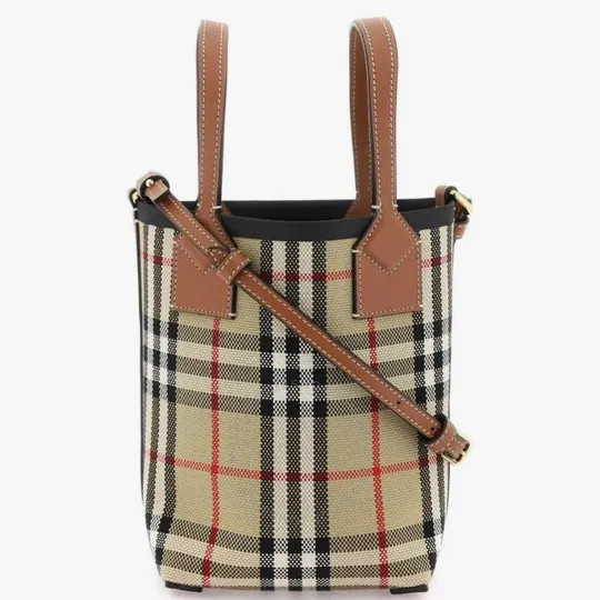 Burberry 巴宝莉 格纹迷你托特包
