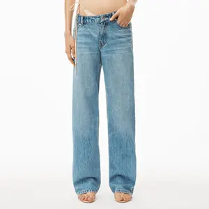 Alexander Wang asymmetrical不对称牛仔裤