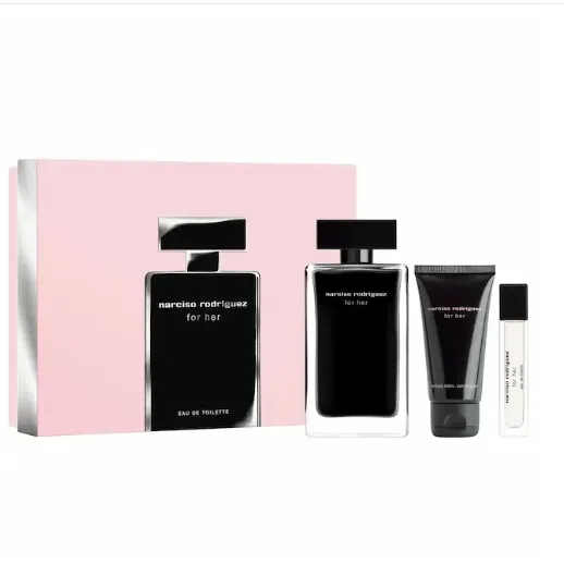 Narciso Rodriguez 纳西索 她的同名女士淡香水套装 EDT100ml+身体乳50ml+EDT10ml
