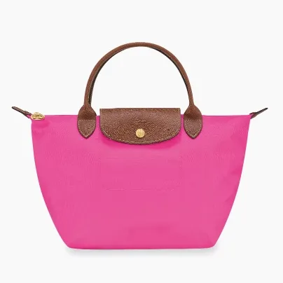 Longchamp 龙骧 小号托特包 玫红色