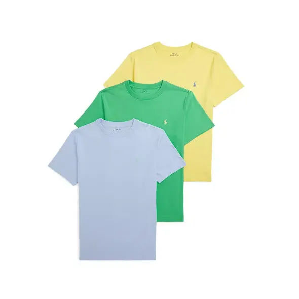 POLO RALPH LAUREN Cotton Jersey 圆领T恤3件装 大童款