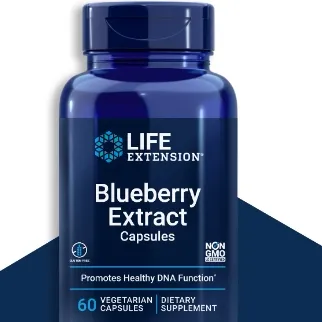 Life Extension 蓝莓提取物胶囊 - 无麸质 - 60 粒素食胶囊