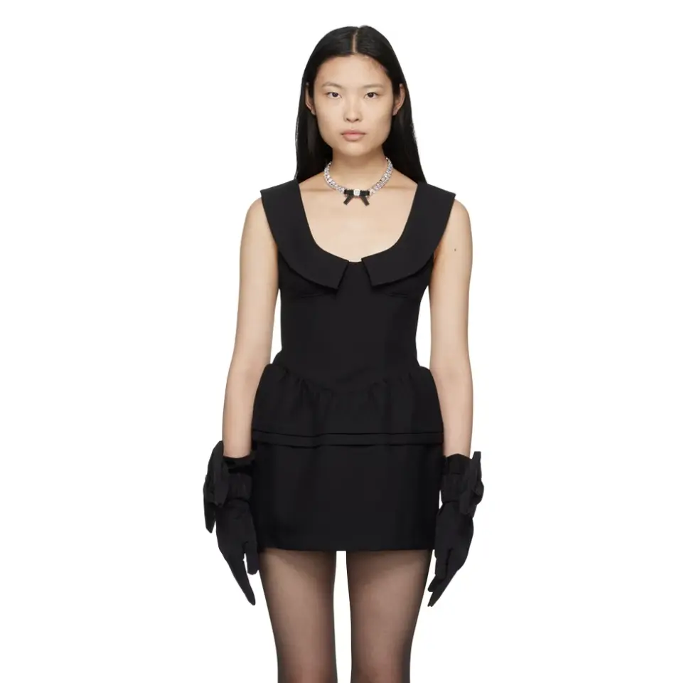 Rose同款！SHUSHU/TONG Black Flower Bud小黑裙