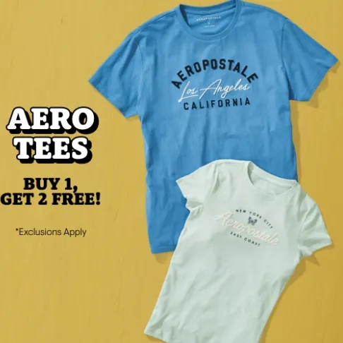 Aeropostale：T恤破价了？美式穿搭不费力 均价$12捡漏