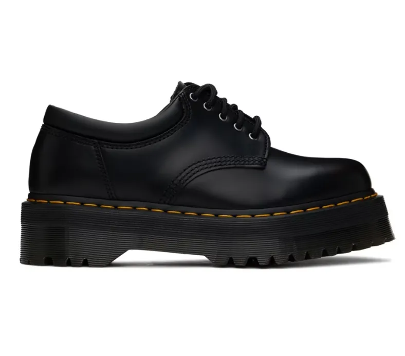 DR. MARTENS 黑色 8053 Leather Platform 德比鞋