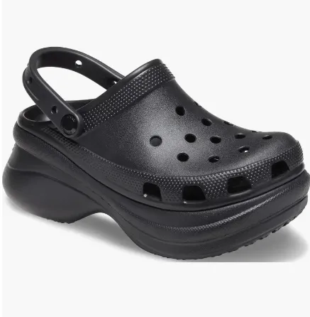 Icons提前抢!Crocs 卡骆驰黑色小鲸鱼高跟洞洞鞋