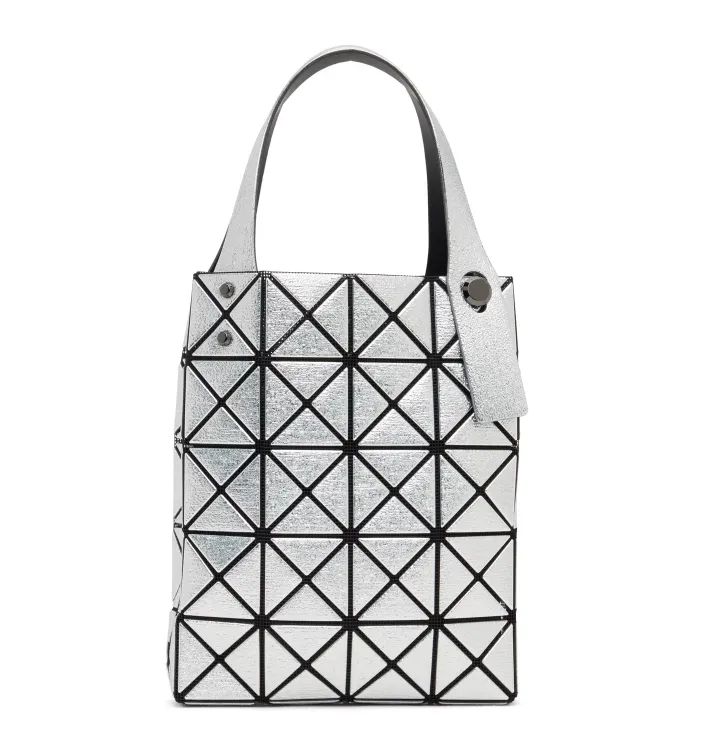 BAO BAO ISSEY MIYAKE 银色迷你 Platinum Coffret 托特包