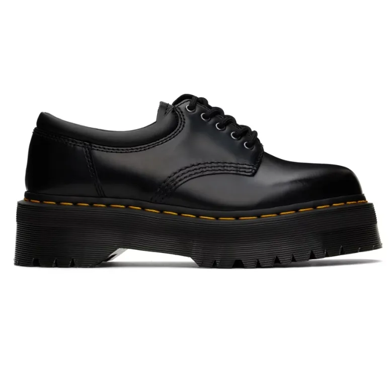 DR. MARTENS 黑色 8053 Quad 德比鞋