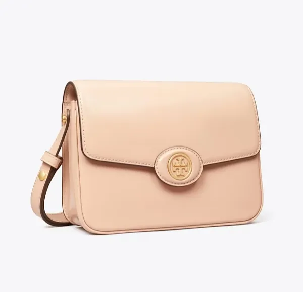 Tory Burch Robinson Spazzolato 裸粉色豆腐包