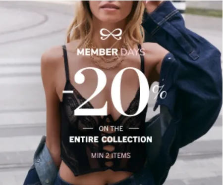 Hunkemoller US：全场内衣、家居服会员大促