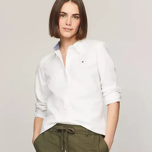 孙颖莎类似款！Tommy Hilfiger 牛津纺白色衬衫