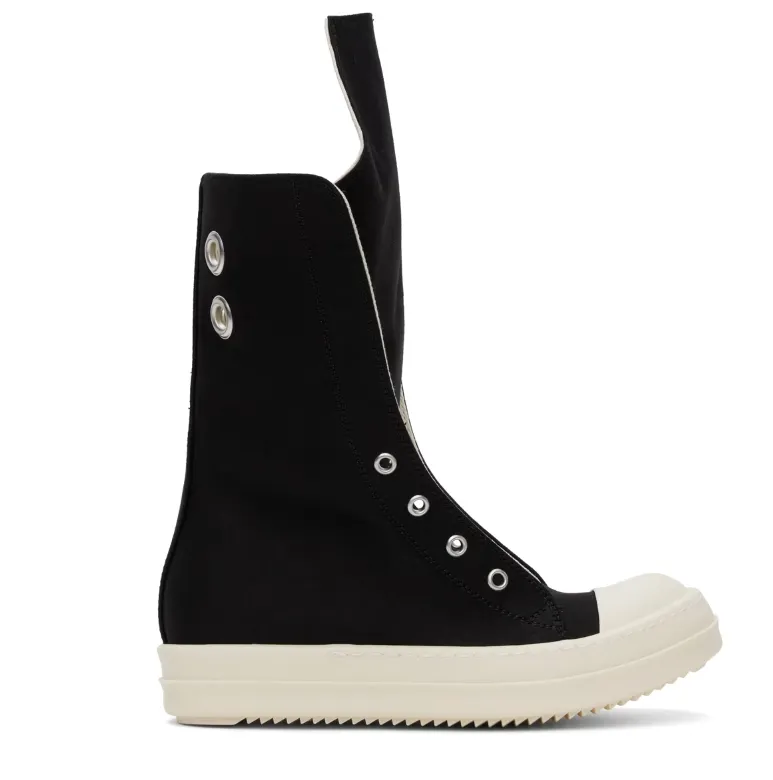 RICK OWENS DRKSHDW 黑色 Boot Sneaks 高帮运动鞋