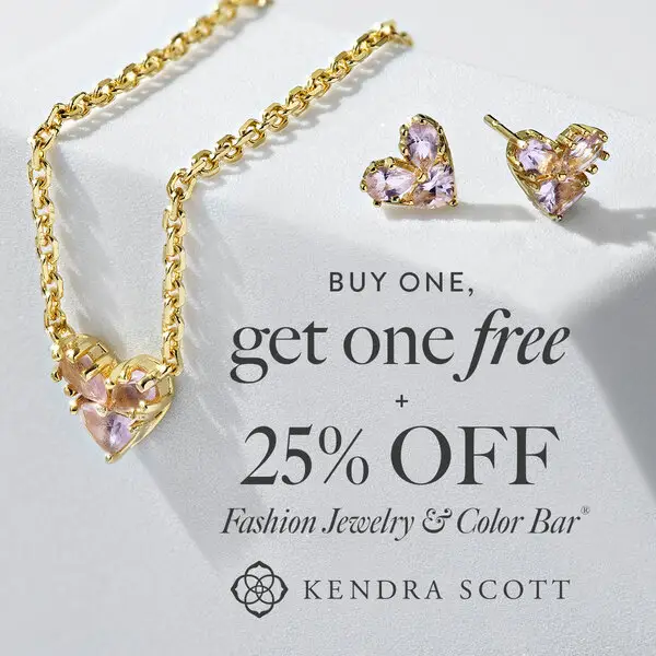 Kendra Scott：精选时尚珠宝专区享7.5折