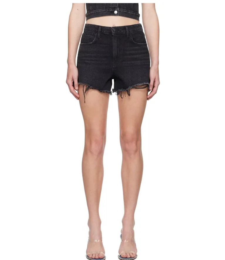ALEXANDER WANG 黑色 Bite 牛仔短裤