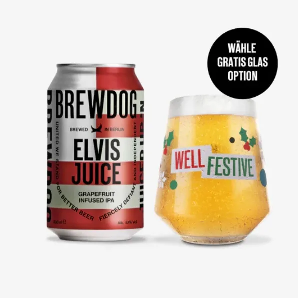 送玻璃杯！BrewDog Elvis Juice 果啤