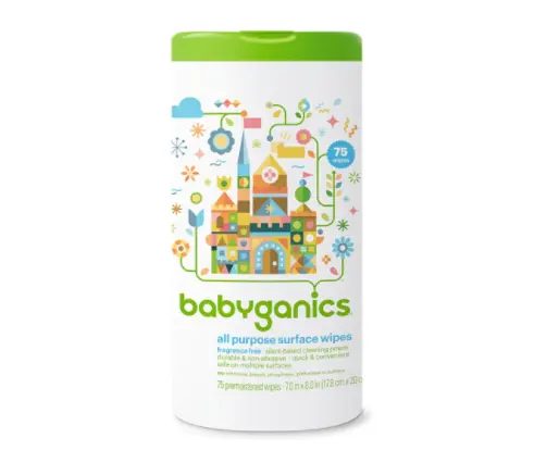 Babyganics 多用途表面清洁 75片巾