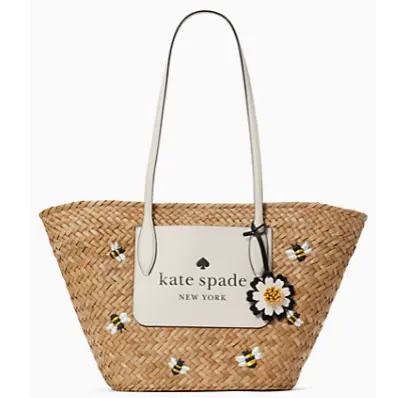 Kate Spade 草编托特包