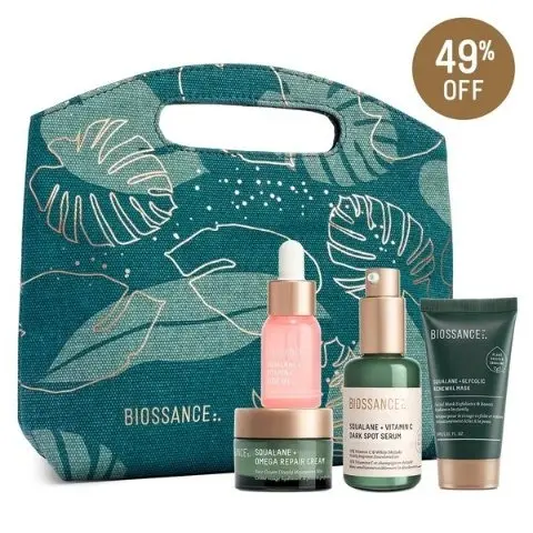BIOSSANCE 护肤+化妆包礼盒 价值$156
