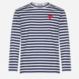 Comme Des Garcons Play 爱心条纹长袖
