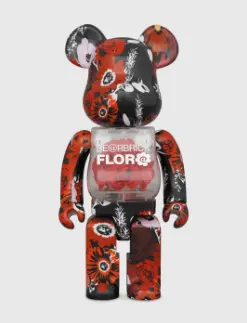 BE@RBRICK 积木熊玫瑰款