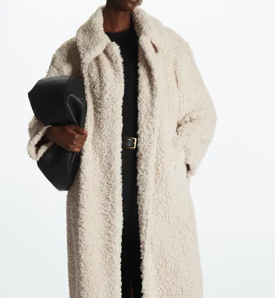 COS 人造剪羊毛大衣