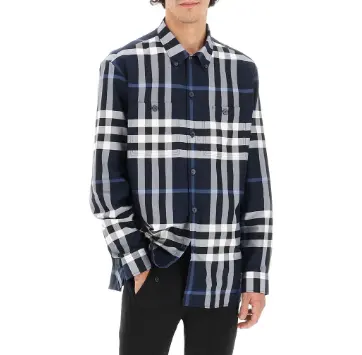 BURBERRY 格纹棉质衬衫