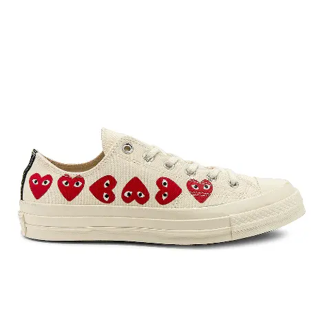 CDG play HI TOP 帆布鞋