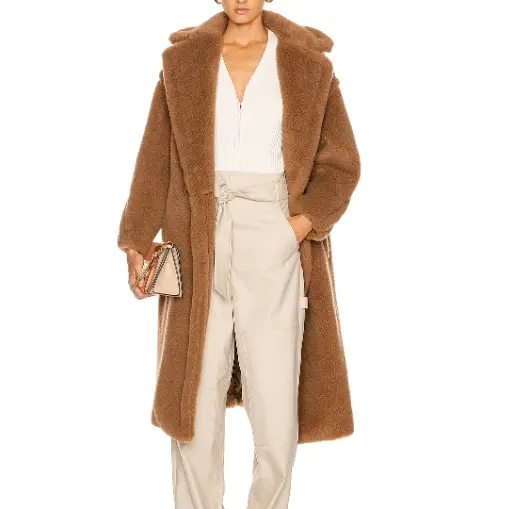 Max Mara 长款驼色泰迪熊大衣