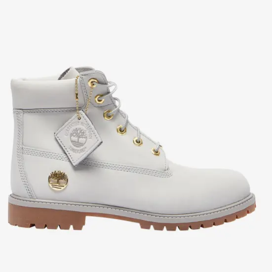 Timberland 添柏岚 6 Premium 马丁靴 女童款 白色