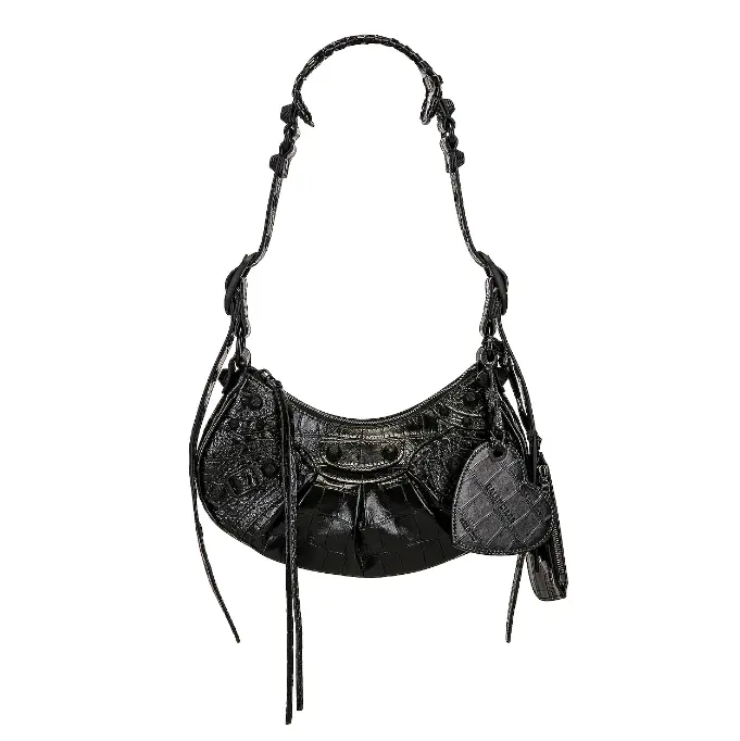 BALENCIAGA 黑 Le cagole 小号 机车包