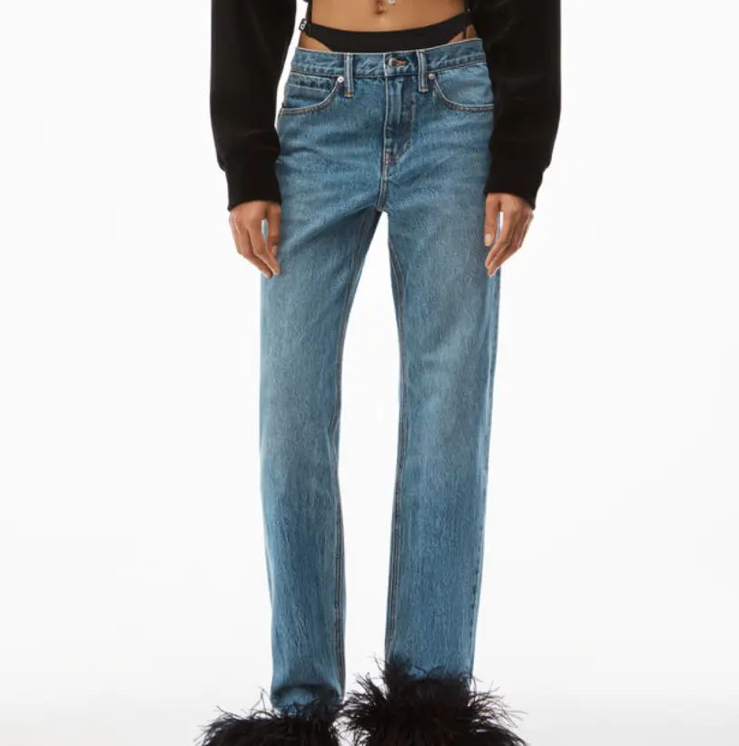 Alexander Wang  低腰比基尼牛仔裤