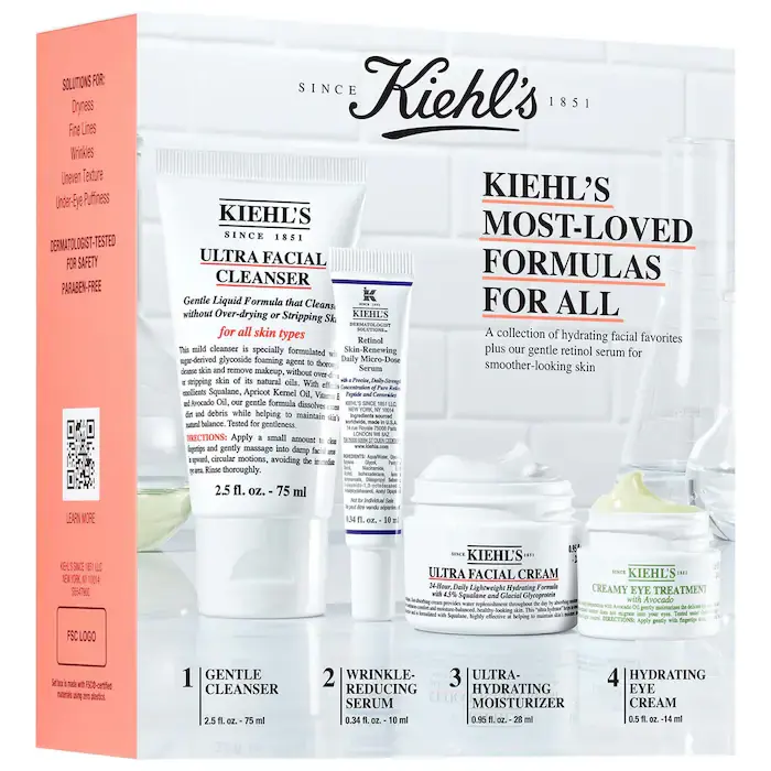 Kiehl's 科颜氏护肤套装（价值$96）