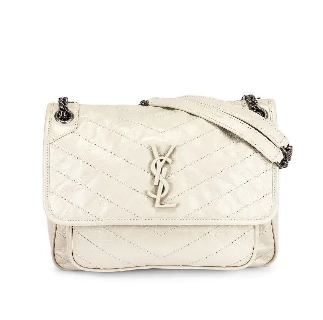 SAINT LAURENT 中号Niki 奶油白