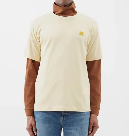 ACNE STUDIOS Face-patch cotton-jersey T恤