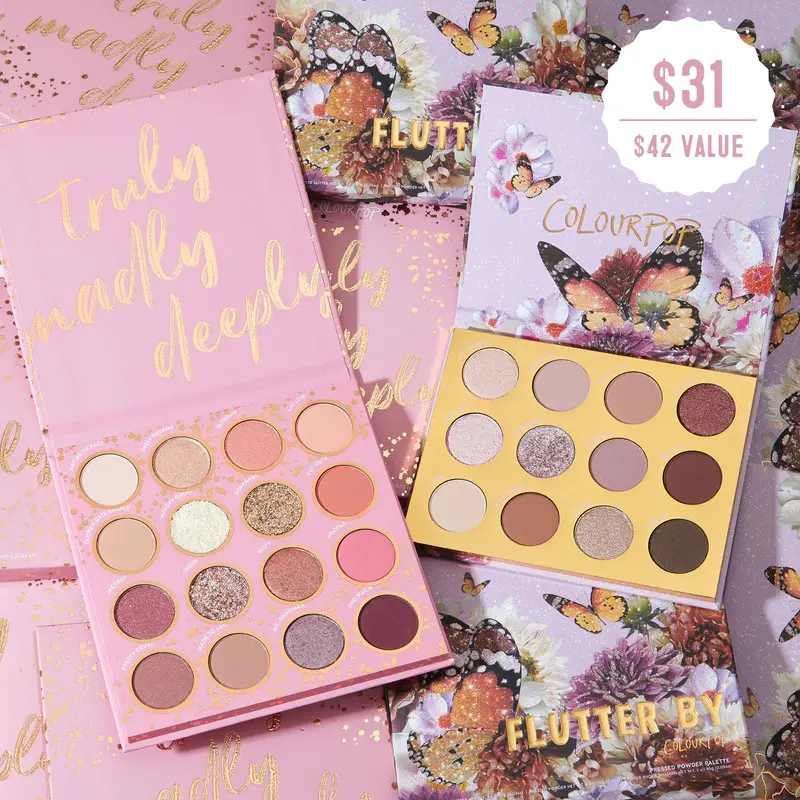ColourPop 卡拉泡泡 oh she pretty （仙女盘+蝴蝶盘）套装