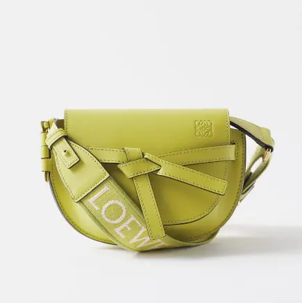 LOEWE Gate mini  芥末绿斜挎包