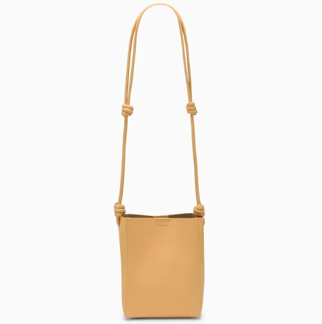 Jil Sander 姜黄色结绳斜挎包