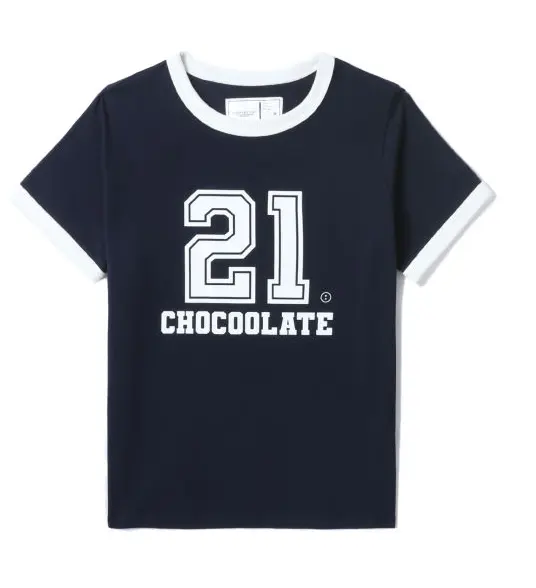 CHOCOOLATE 饰 logo 文字印花 T 恤