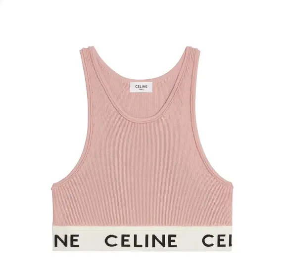 官网断货款！CELINE 粉色Sports Bra