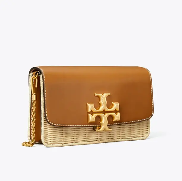 Tory Burch ELEANOR 编织小金砖斜挎包