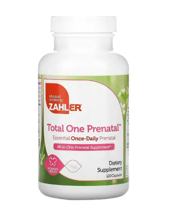 库存浅！Zahler Total One Prenatal 产前每日一次必需胶囊 120 粒