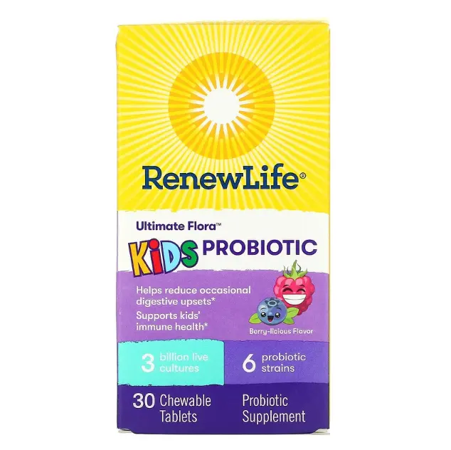 Renew Life 儿童益生菌 Ultimate Flora 浆果味 30 亿益生菌 30 片