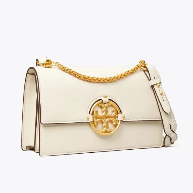 补货！Tory Burch 白色 MILLER 迷你斜挎包