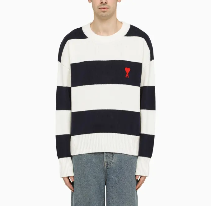 Ami Paris 条纹针织毛衣